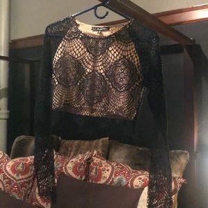 For Love And Lemons Tops - For Love & Lemons Grace Scalloped Crop Top For Love And Lemons Tops - For Love & Lemons Grace Scalloped Crop Top